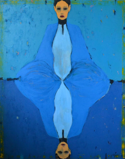 The Card Media Mixta Lienzo Figura