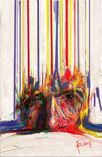 Todo es de color Acrílico Papel Figura