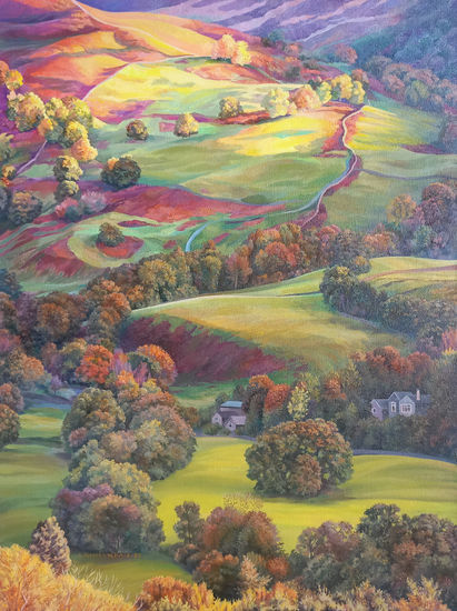 The Sun in the Echo of the Earth Óleo Lienzo Paisaje