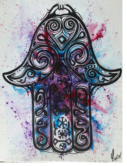 Energía de Hamsa Acrylic Canvas Others