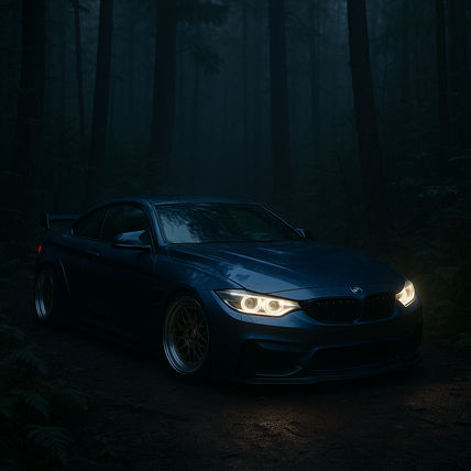 Bmw en el bosque