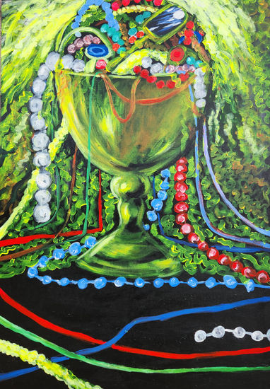 Mirror Between Sky and Earth Acrylic Canvas Still Life Paintings