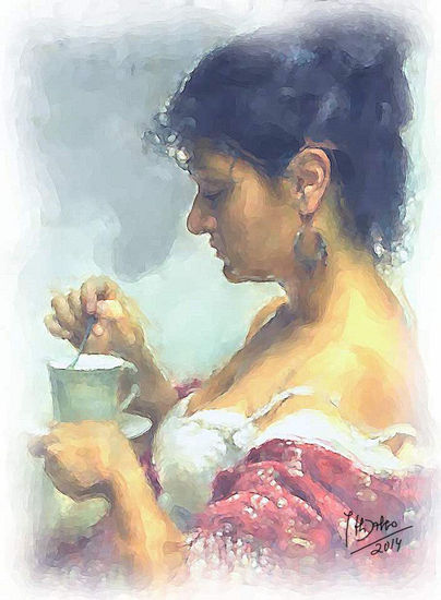 gitana del sacromonte (Granada) Oil Canvas Figure Painting