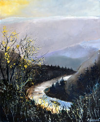 Misty river