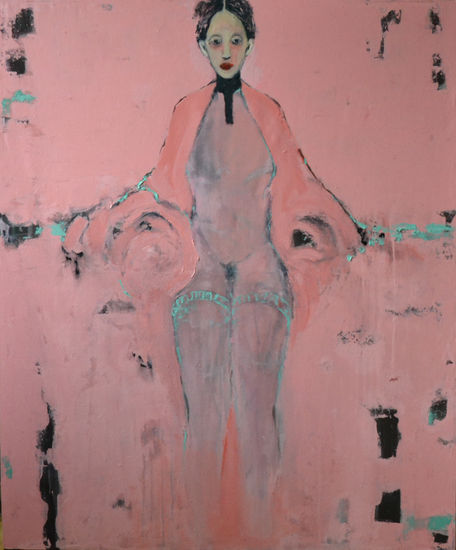 The Card Series Mixed media Canvas Nude Paintings