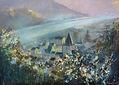 Misty lanscape