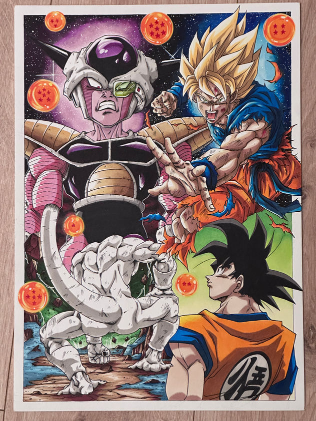 Título: “Goku vs Freezer: El Despertar del Super Saiyan”