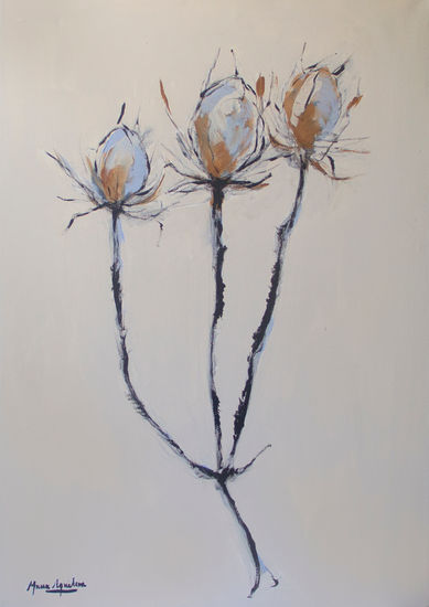 CARDO I Acrylic Canvas Floral Painting