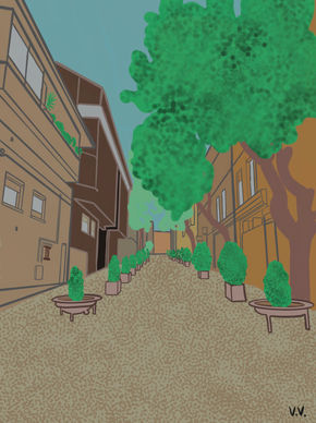 Una bonita calle de...