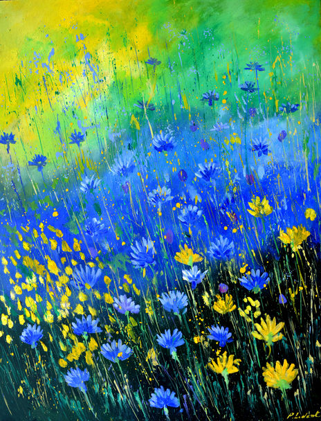 Yellow and blue...
