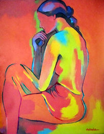 "Seated Pensive Woman"