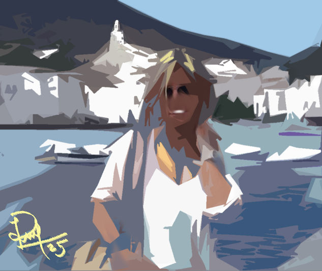 sedes en Cadaqués Acrílico Papel Figura