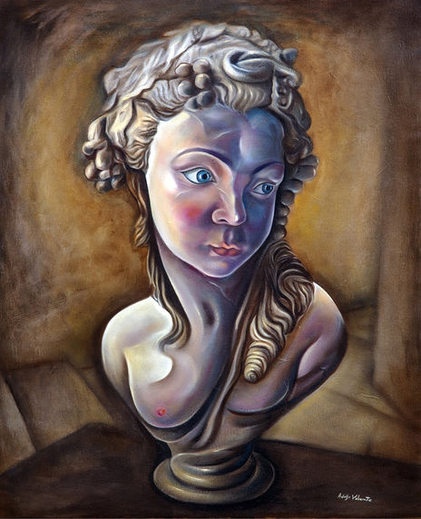 Cabeza de escayola.