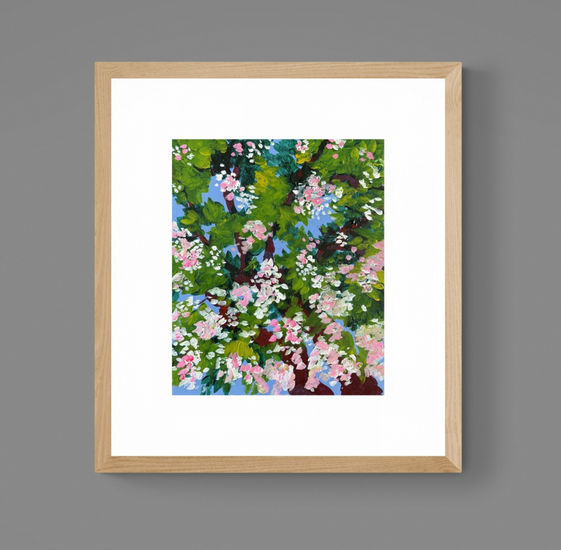 The Spring Mixed media Card Floral Painting