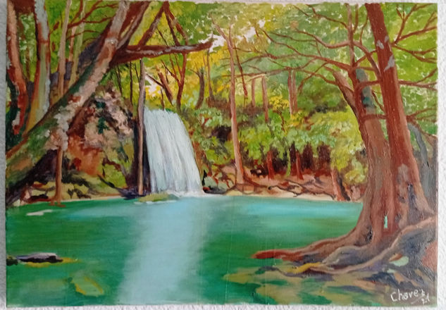 Arroyo de selva Oil Canvas Landscaping