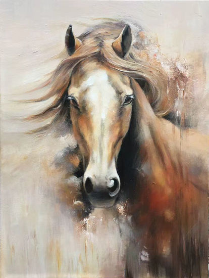 Horse 1465 Acrylic Canvas Animals