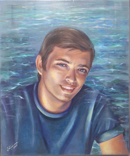 Sonrisa Óleo Lienzo Retrato