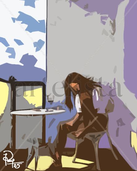 Depresión Acrílico Papel Figura