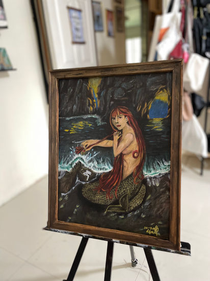 The Lost Mermaid Acrílico Lienzo Retrato