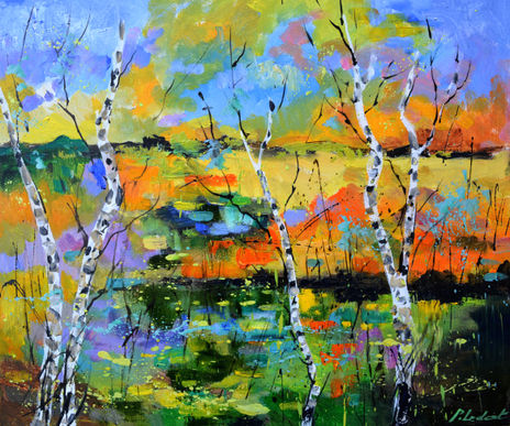 Colourful river