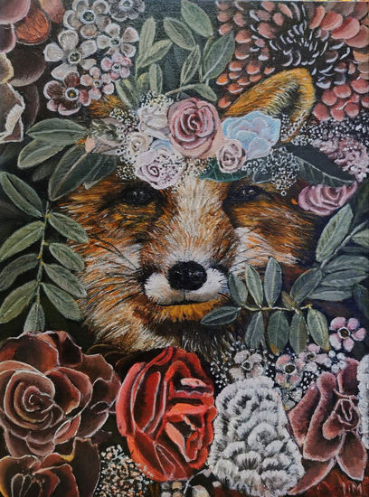 Hidden in Flowers Acrílico Lienzo Floral