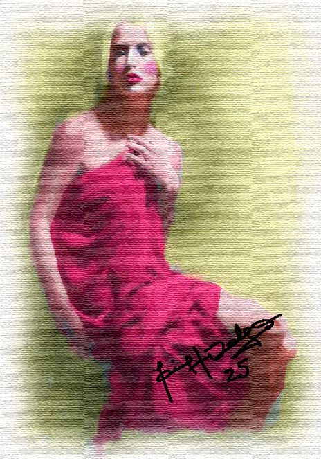 Mujer de rojo
