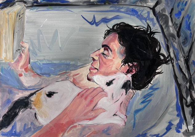 Lectura en calma Óleo Lienzo Retrato