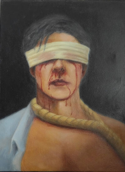 H:. H .: Oil Canvas Figure Painting