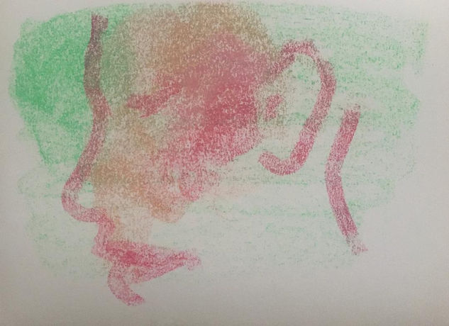 Perfil Pastel Papel Retrato