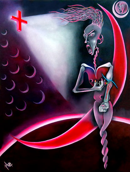 Heroína Roja Oil Canvas Others