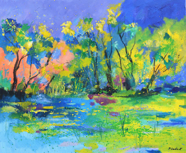 Dancing trees Óleo Lienzo Paisaje