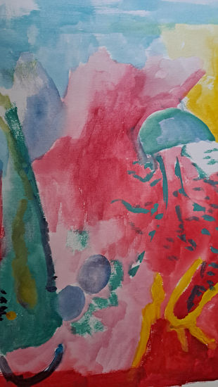 Water Mixed media Paper Landscaping