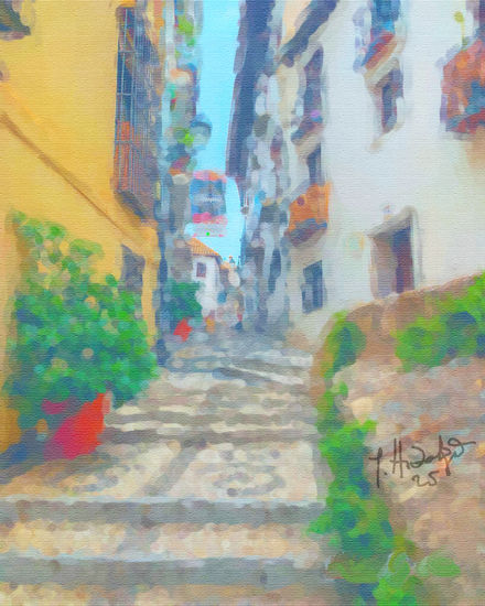 Cuesta de Marañas (Granada) Acrylic Paper Landscaping