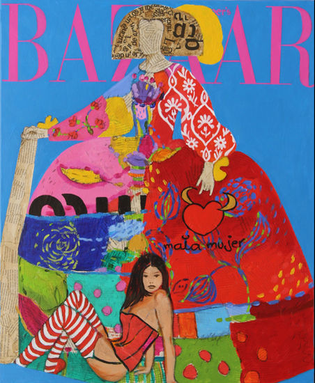 MENINA 163 Acrylic Canvas Figure Painting