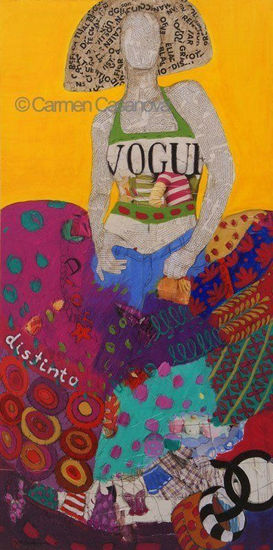 EN VOGUE Acrylic Canvas Figure Painting