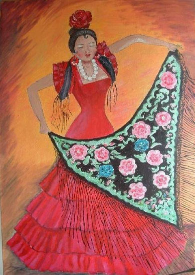 Gitana Oil Canvas Figure Painting