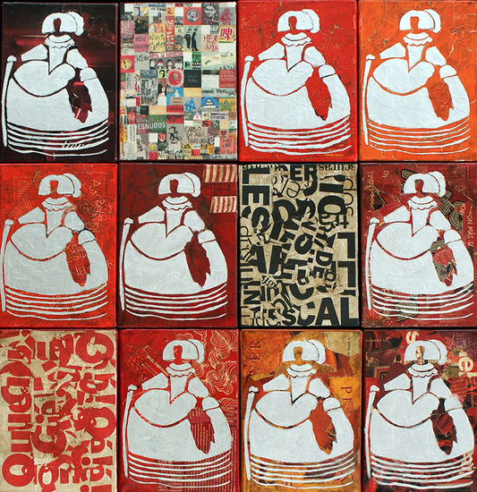 NUEVE MARIANAS Acrílico Lienzo Figura