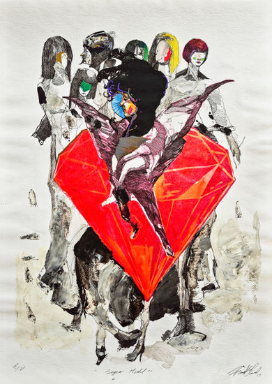 Super Model Acrílico Cartulina Retrato