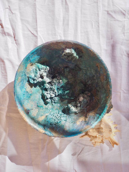 Aguamarina, geoda de mar Mixta Abstracta