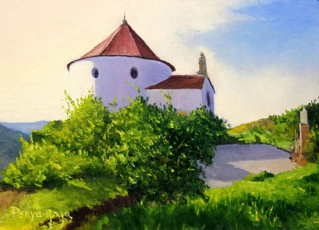 Ermita de la Virgen del Tremedal, Tronchón Óleo Lienzo Paisaje