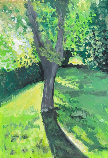 Natura Acrílico Papel Paisaje