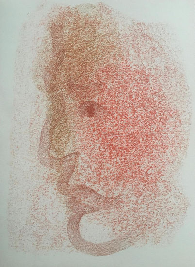 Perfil Pastel Paper Portrait
