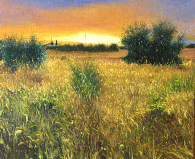 Sonata Nº2: El Alma del Paisaje Óleo Lienzo Paisaje
