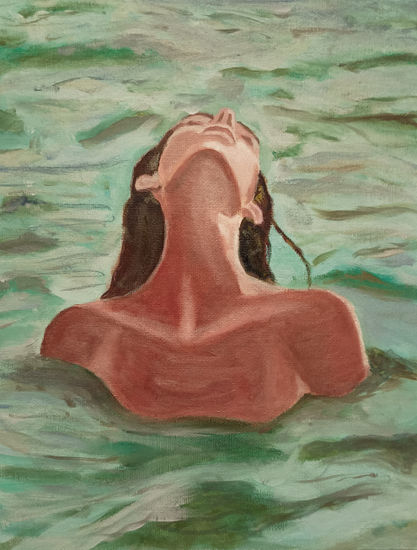 End of the summer Oil Panel Figure Painting