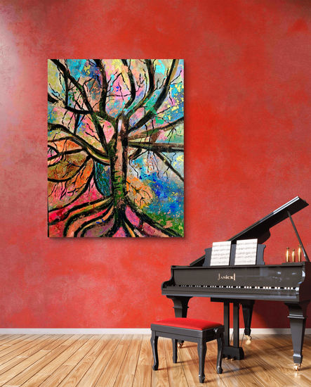 Árbol de la vida Acrílico Lienzo Paisaje