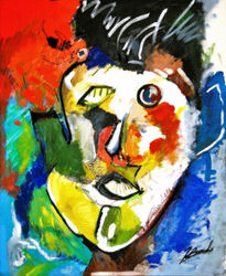 Rostro en combustión.