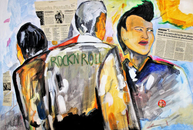 Expresiones Urbanas Media Mixta Lienzo Figura