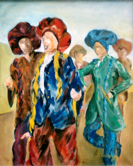 Murga callejera Oil Canvas