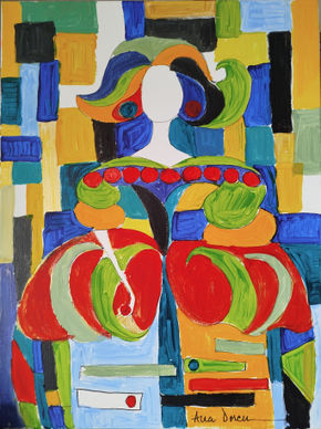 Menina con collar...