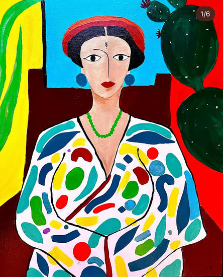 Sacred Woman of the Middle Atlas Acrílico Lienzo Retrato